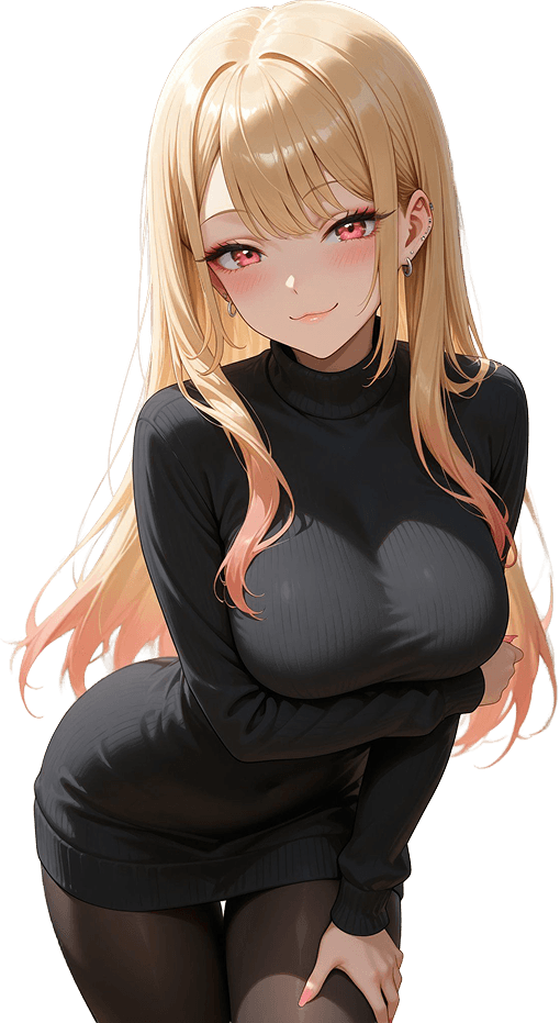 Anime girl with blonde hair